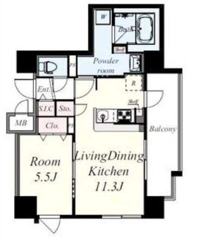 SKYレジデンス大阪梅田の物件間取画像