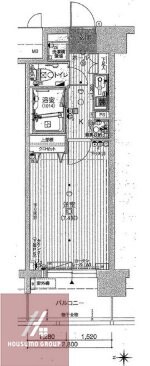 レジュールアッシュ梅田イーストの物件間取画像
