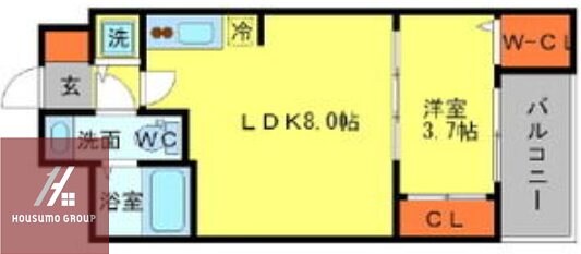 SERENiTE北浜の物件間取画像