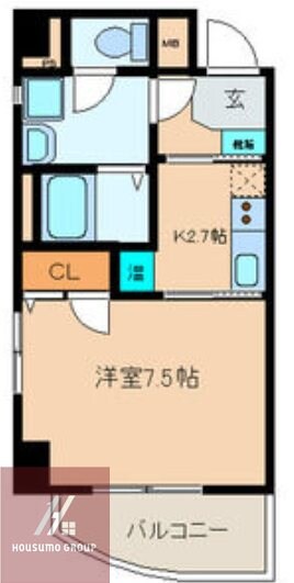 パウゼ大手前の物件間取画像