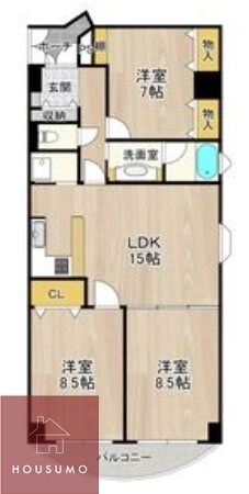 ロイヤルコート生江の物件間取画像