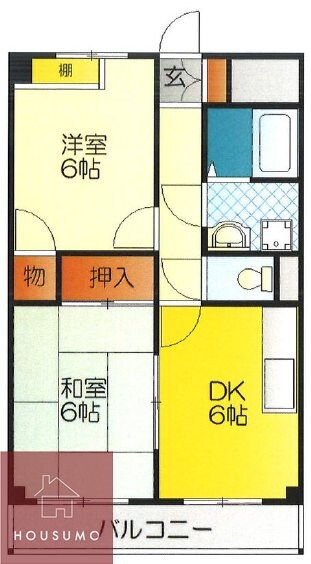 ニューセンチュリー西村の物件間取画像