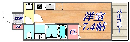 S-FORT神戸小河通の物件間取画像