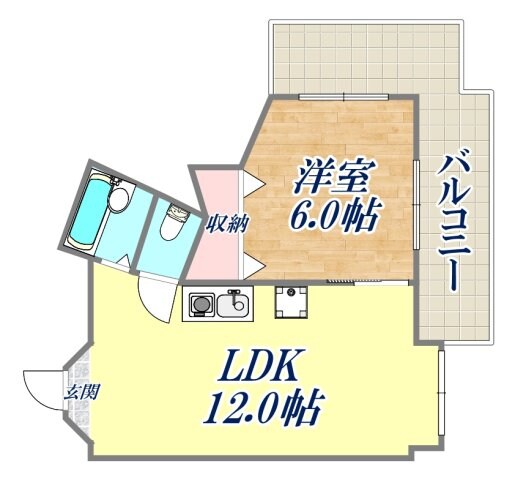 サンハイツ新田の物件間取画像