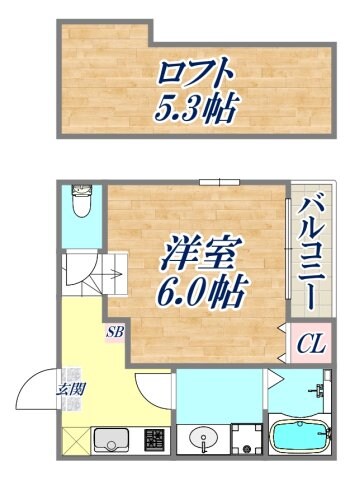 ハーモニーテラス神田町の物件間取画像