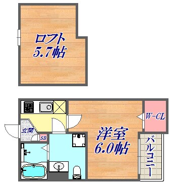 ルネッタ新長田の物件間取画像