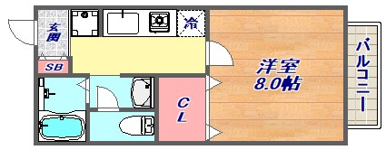 ハイネス岡本の物件間取画像