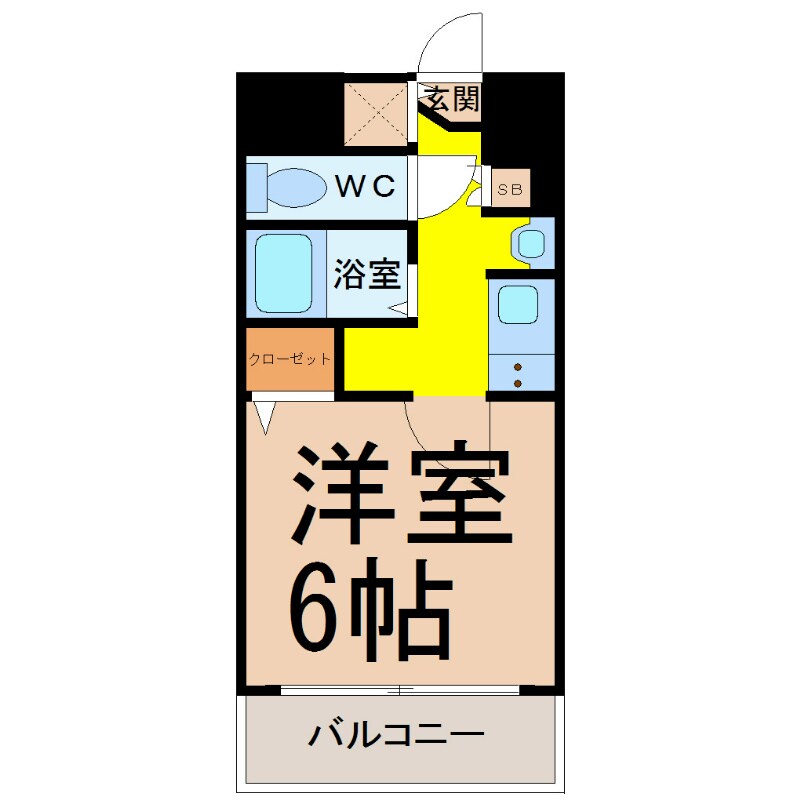 プレサンスNAGOYA桜通ビッグビートの物件間取画像