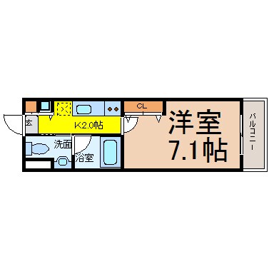 カレント今池の物件間取画像