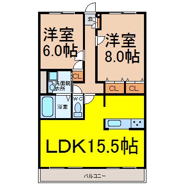 ホリーステージ城山の物件間取画像