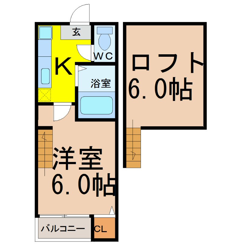 Loft4千種の物件間取画像