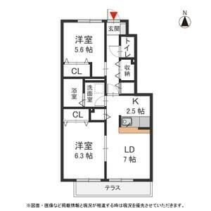 クレール杉村の物件間取画像
