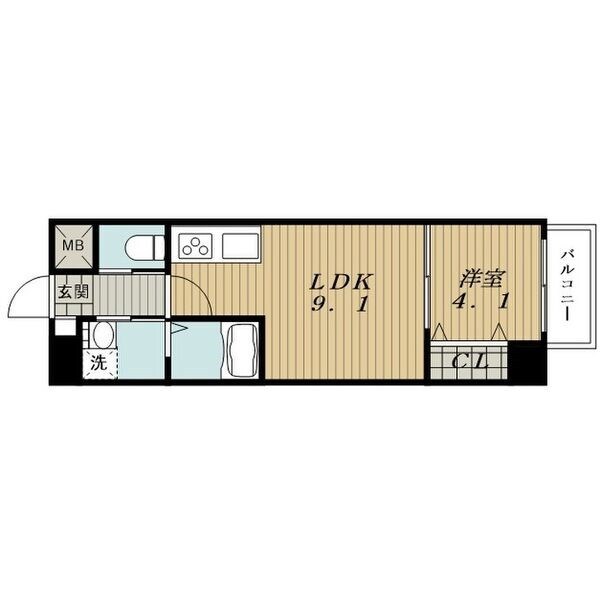 LUXETAGE大須westの物件間取画像