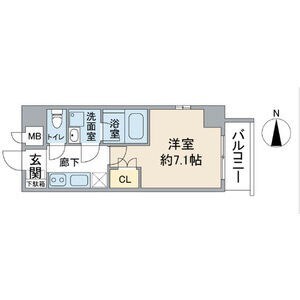 大曽根駅 徒歩2分 6階の物件間取画像