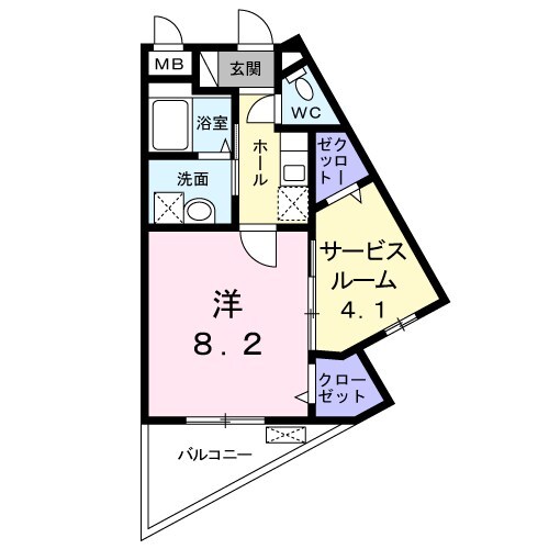 レジデンス　Uの物件間取画像