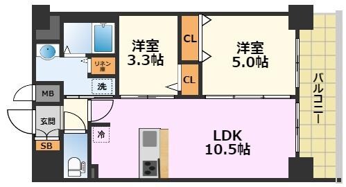 プレサンス太閤通ファシールの物件間取画像
