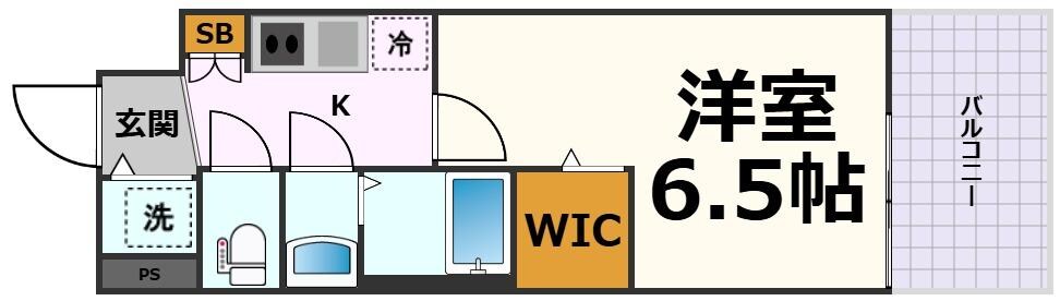 平安通駅 徒歩4分 15階の物件間取画像