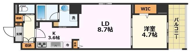 PoliCuadro Tower Ⅰの物件間取画像