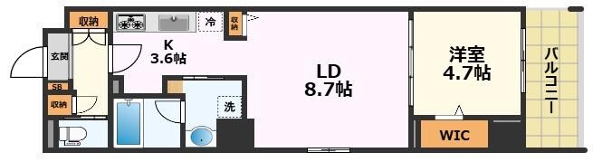 PoliCuadro Tower Ⅰの物件間取画像