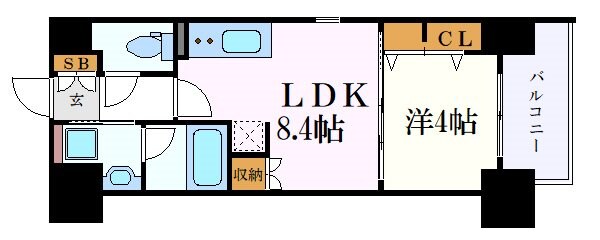 ヒヴィ・カーサ名駅西の物件間取画像