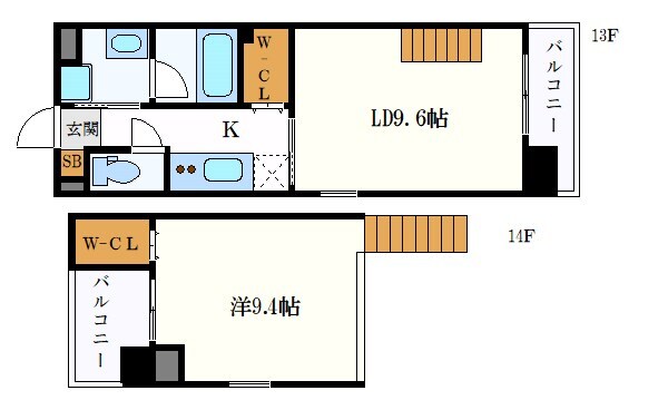 花の木ライズの物件間取画像