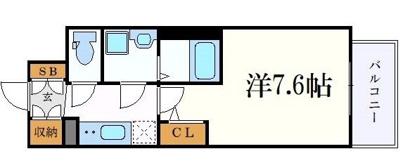 エスリード今池アヴェールの物件間取画像