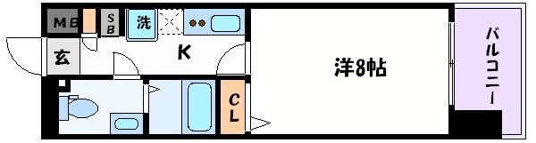 プレサンスmiu新栄の物件間取画像