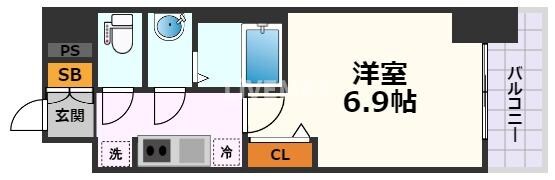 太閤通駅 徒歩7分 12階の物件間取画像