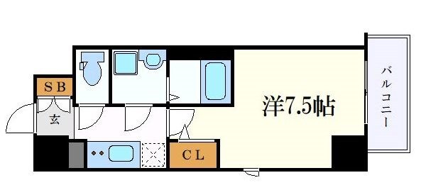 エスリード今池アヴェールの物件間取画像