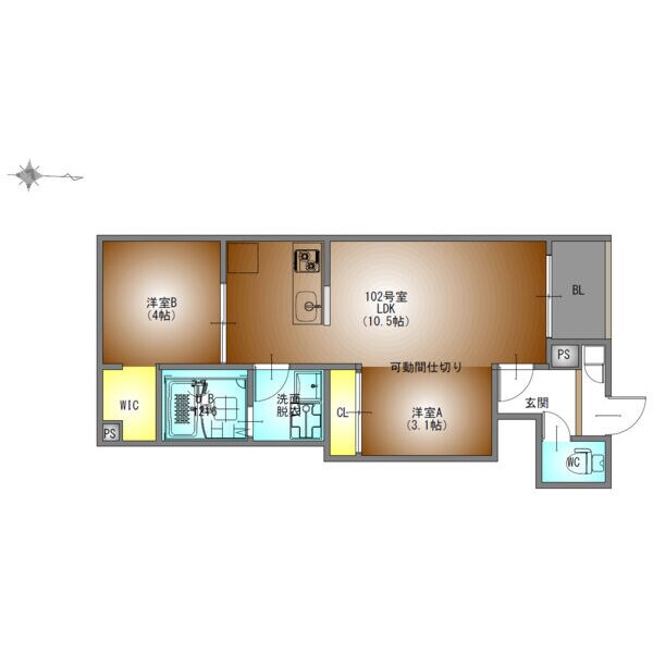 REGALEST桜山の物件間取画像