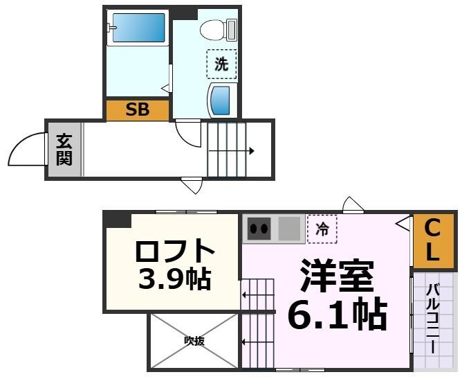 ナゴヤドーム前矢田駅 徒歩3分 2階の物件間取画像