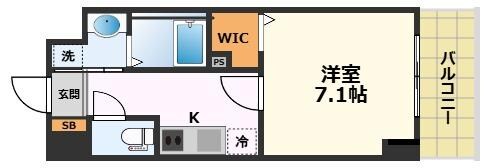 車道駅 徒歩7分 4階の物件間取画像