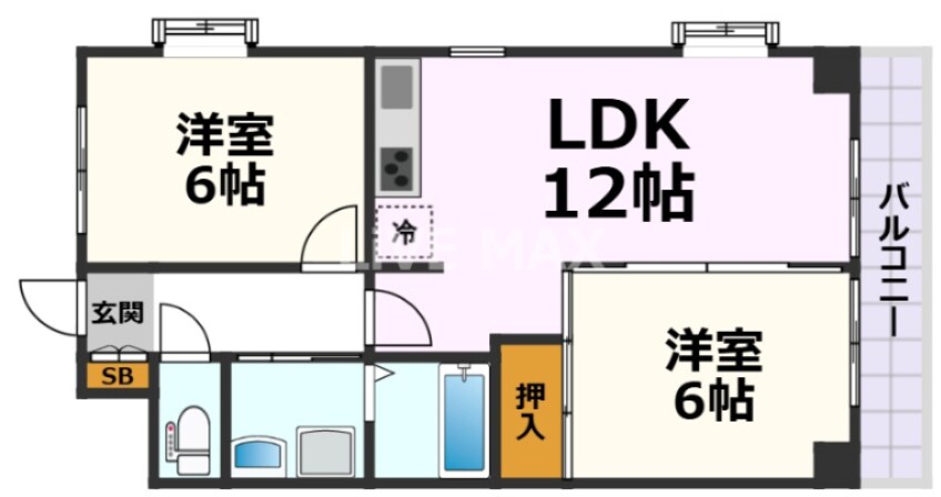 コーポラス小出の物件間取画像