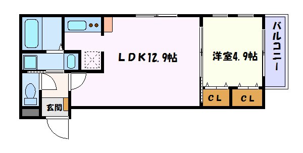 MOVE若宮の物件間取画像