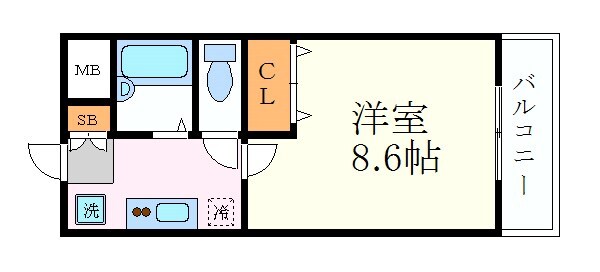 グランドハイツ21の物件間取画像