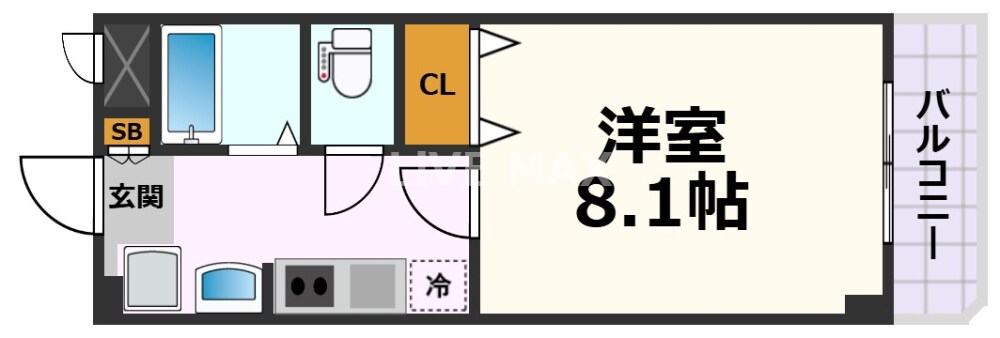 プランドール中村公園の物件間取画像