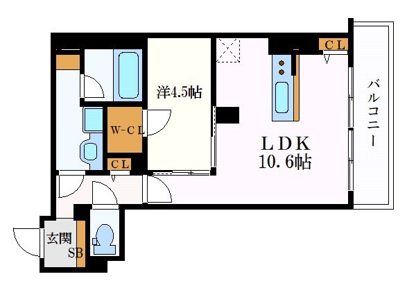 新栄町駅 徒歩5分 3階の物件間取画像