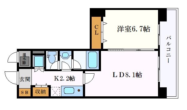 CASA+α名駅南の物件間取画像
