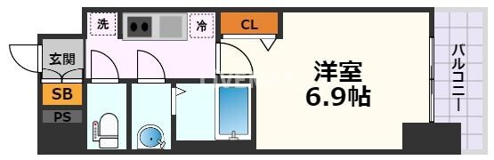 メイクスアート太閤通の物件間取画像