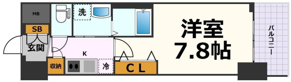 エステムコート名古屋TWIN　WESTの物件間取画像
