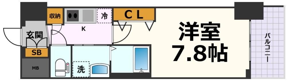 エステムコート名古屋TWIN　WESTの物件間取画像