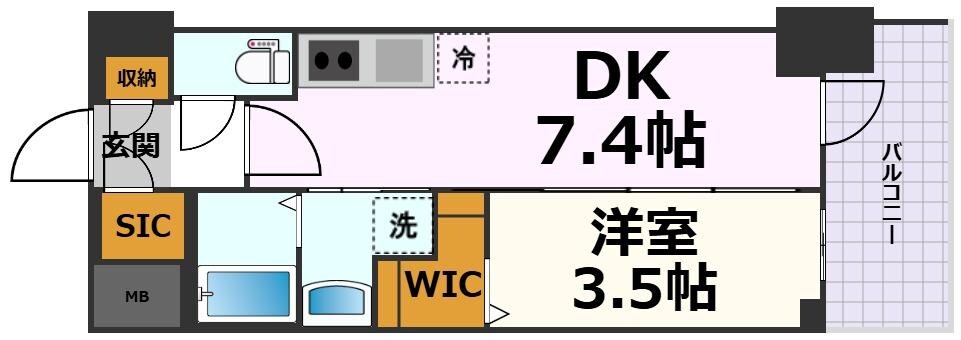 エステムコート名古屋TWIN　WESTの物件間取画像