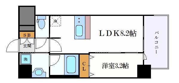 メイクス今池02の物件間取画像