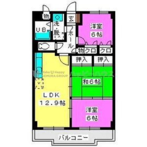 サンシャイン博多南の物件間取画像