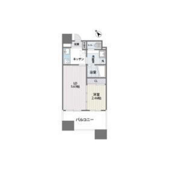 グランフォーレ薬院南の物件間取画像