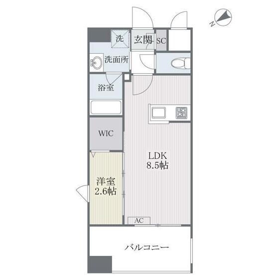 エフパルク大橋Ⅱの物件間取画像