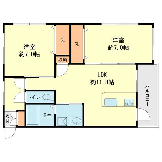 SOL．DO諸岡（ソル．ド諸岡）の物件間取画像