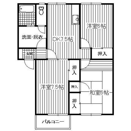 ファミーユ松木IIの物件間取画像
