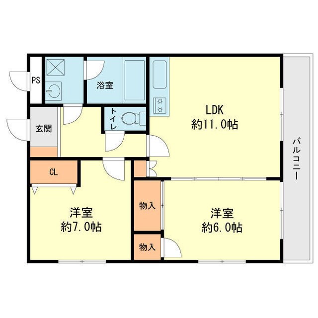 ベルニーニ博多南の物件間取画像