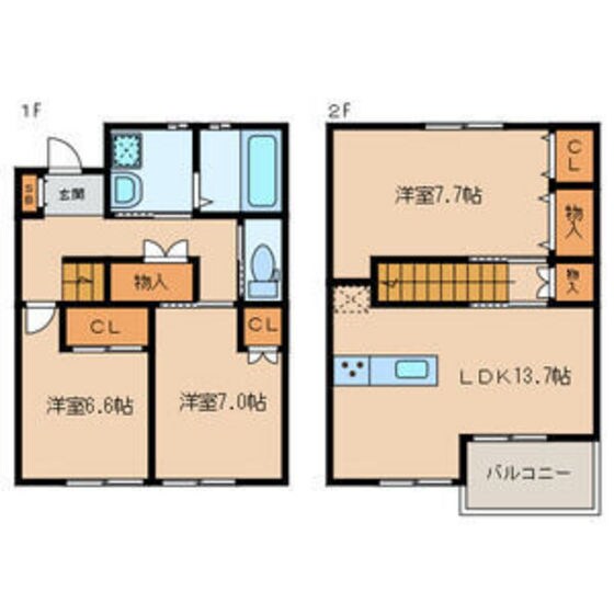 Porte Bonheurの物件間取画像